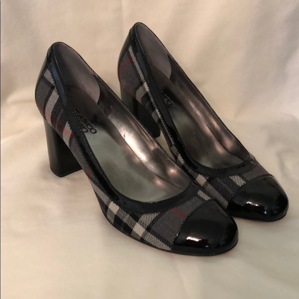 Franco Sarto plaid heels 8.5 M